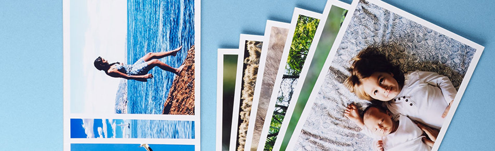 Packs d'impressions photo petits formats avec des scènes de la vie quotidienne et des photos de vacances