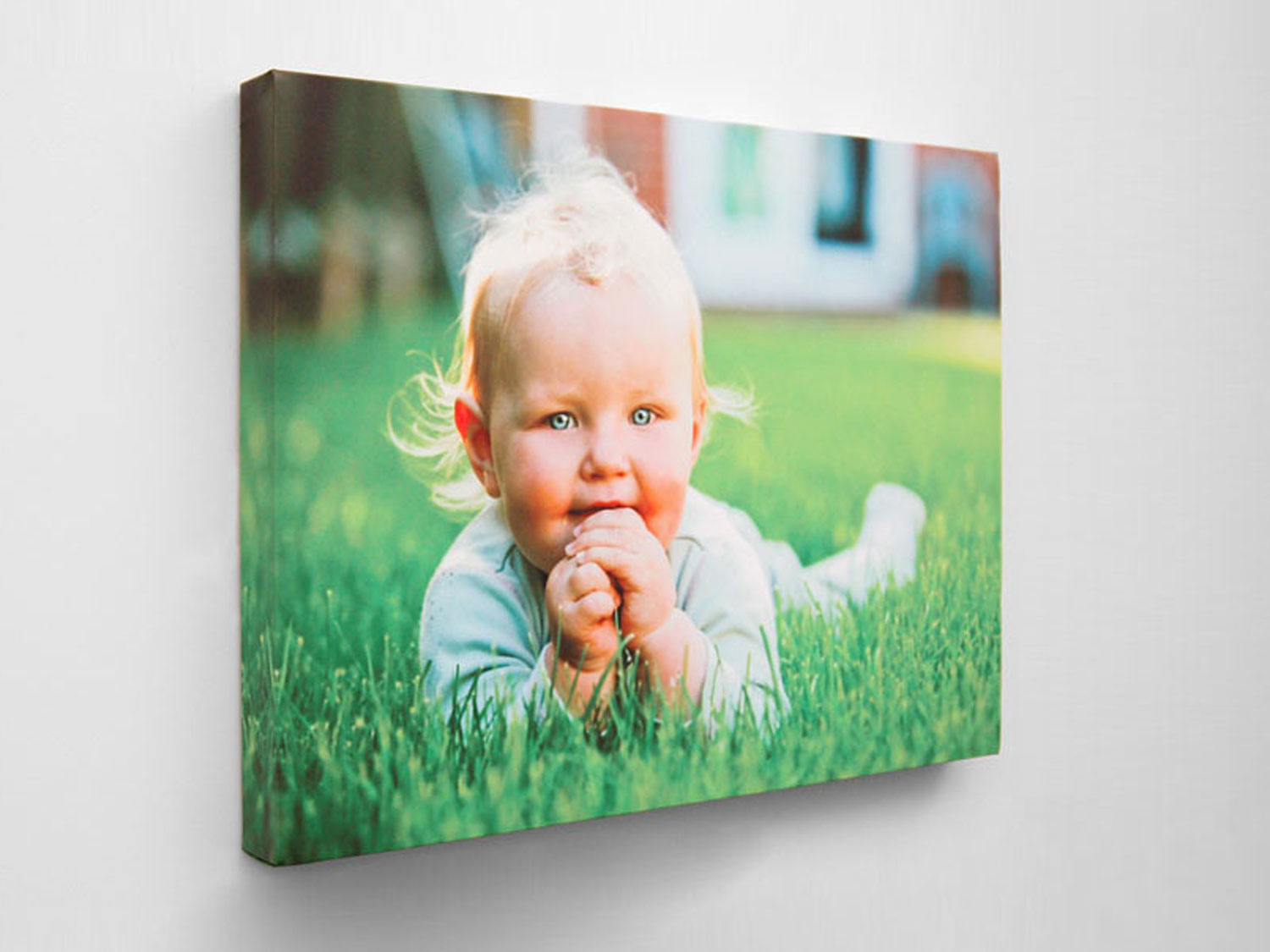 Photo sur toile personnalisée imprimée avec la photo d'un bébé dessus